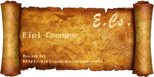 Eipl Csongor névjegykártya